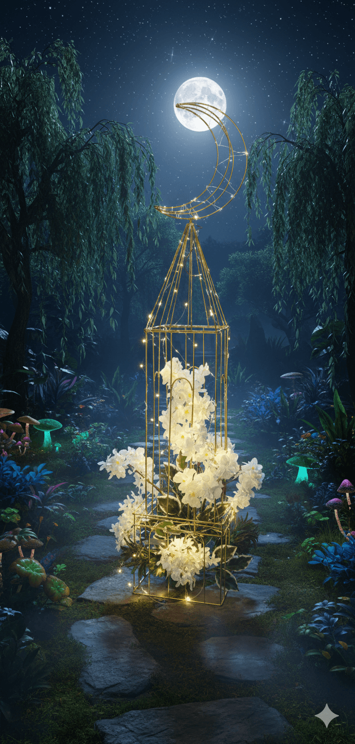 Mindset - Crescent Moon Floral Stand