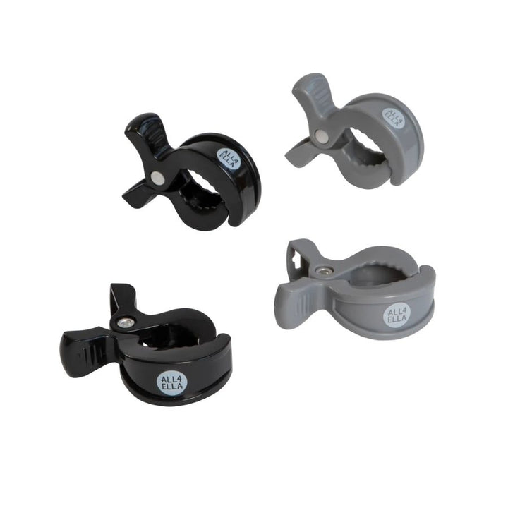 All4Ella - Pram Pegs Only - Grey/Black - 4 Pcs