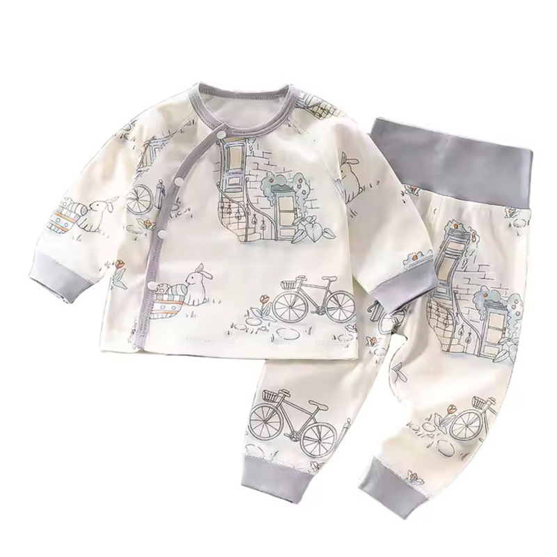 Kinder Valley - 4pc-Set - Just For You & Rabbit Adventure Pyjama Set - Cream