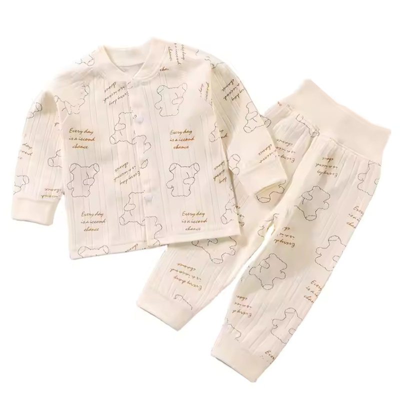 Kinder Valley - 4pc-Set - Just For You & Rabbit Adventure Pyjama Set - Cream