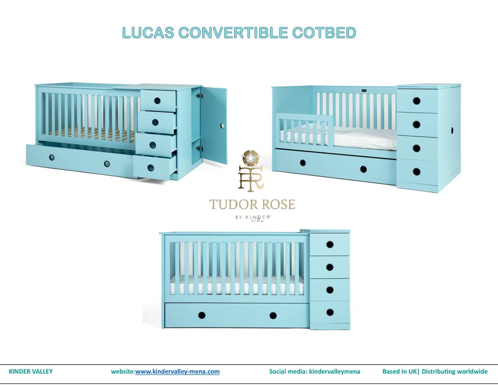 Kinder Valley - Tudor Rose Ruby 4 In 1 Luxury Cotbed