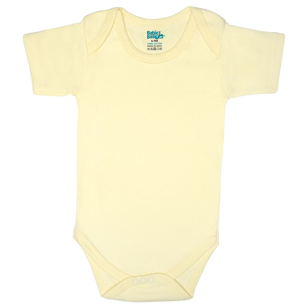 بيبيز بيسك - طقم تبان كم قصير قطن 100% للبنات - 6 قطع