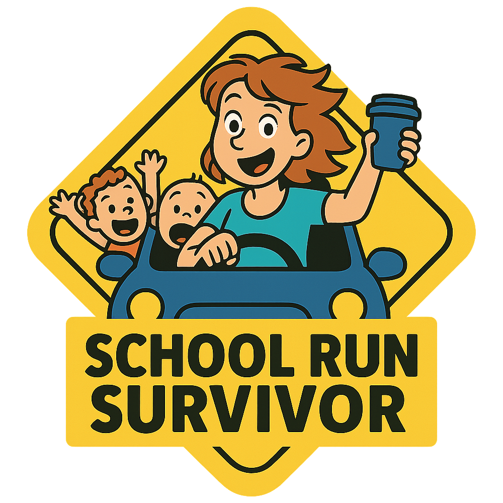 Twinkle Hands - Baby Car Safety Sticker - School Run Survivor For Moms