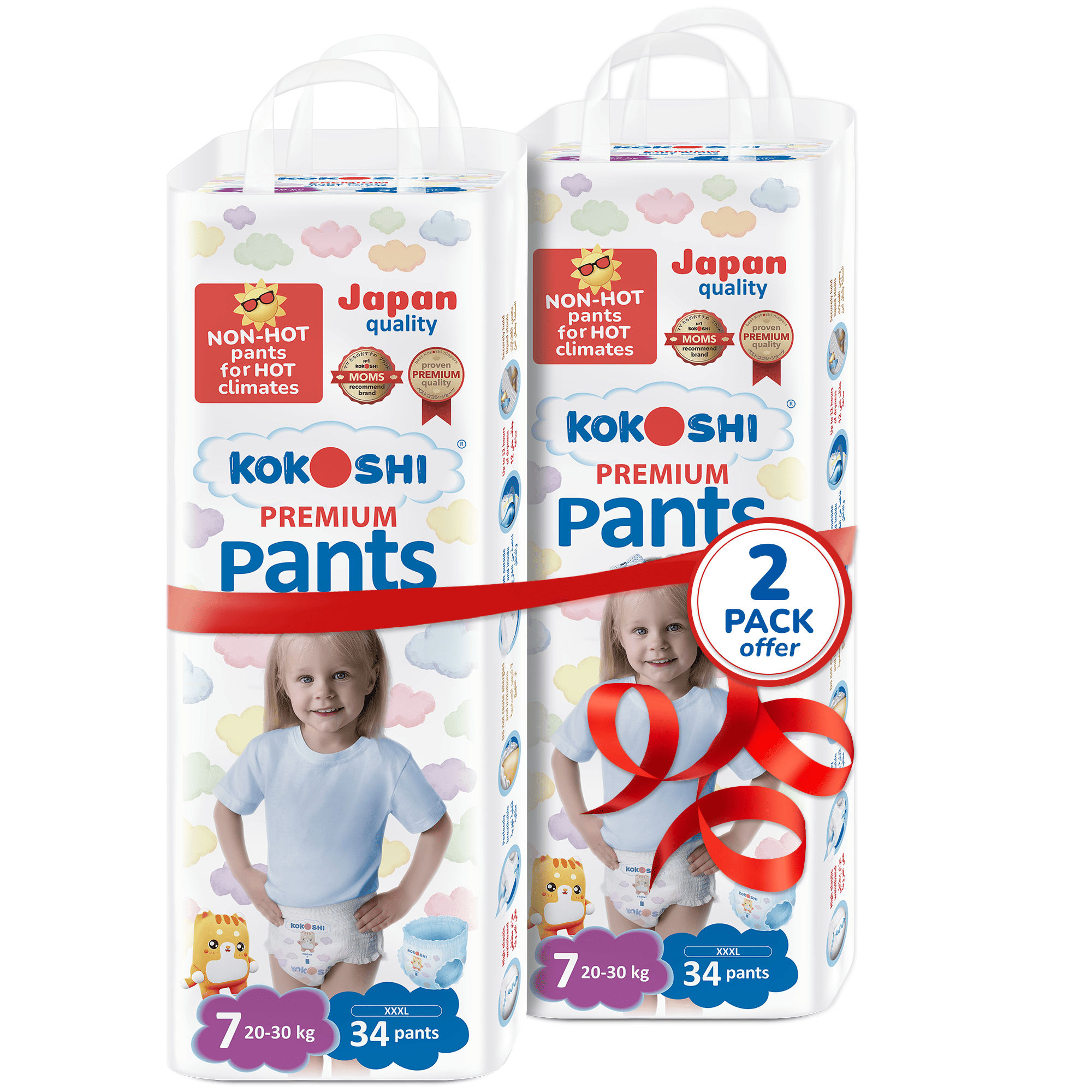 Kokoshi - Premium Baby Pants - Size 7- 20-30kg - 68pcs