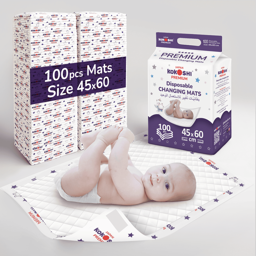 Kokoshi - Premium Disposable Baby Changing Mats - 45x60cm - 100pcs