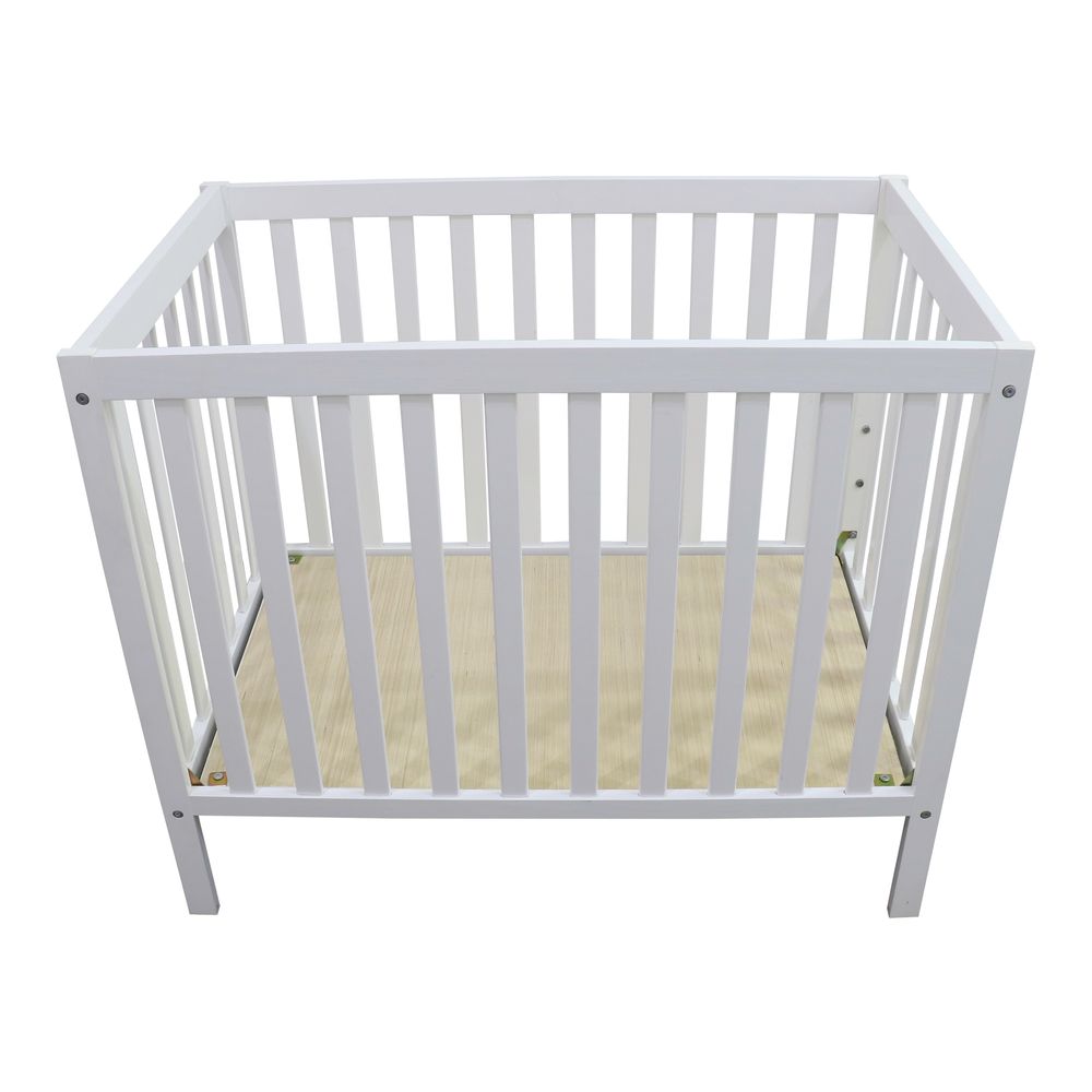 Bebesitos ClassiComfort Wooden Baby Crib - White