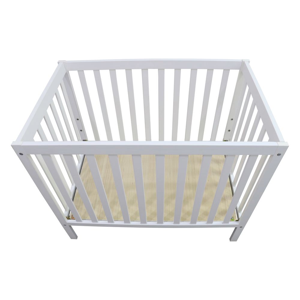 Bebesitos ClassiComfort Wooden Baby Crib - White