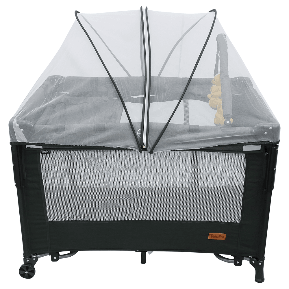 Bebesitos Next To Me Nursery Center Bassinet And Playard - Grey