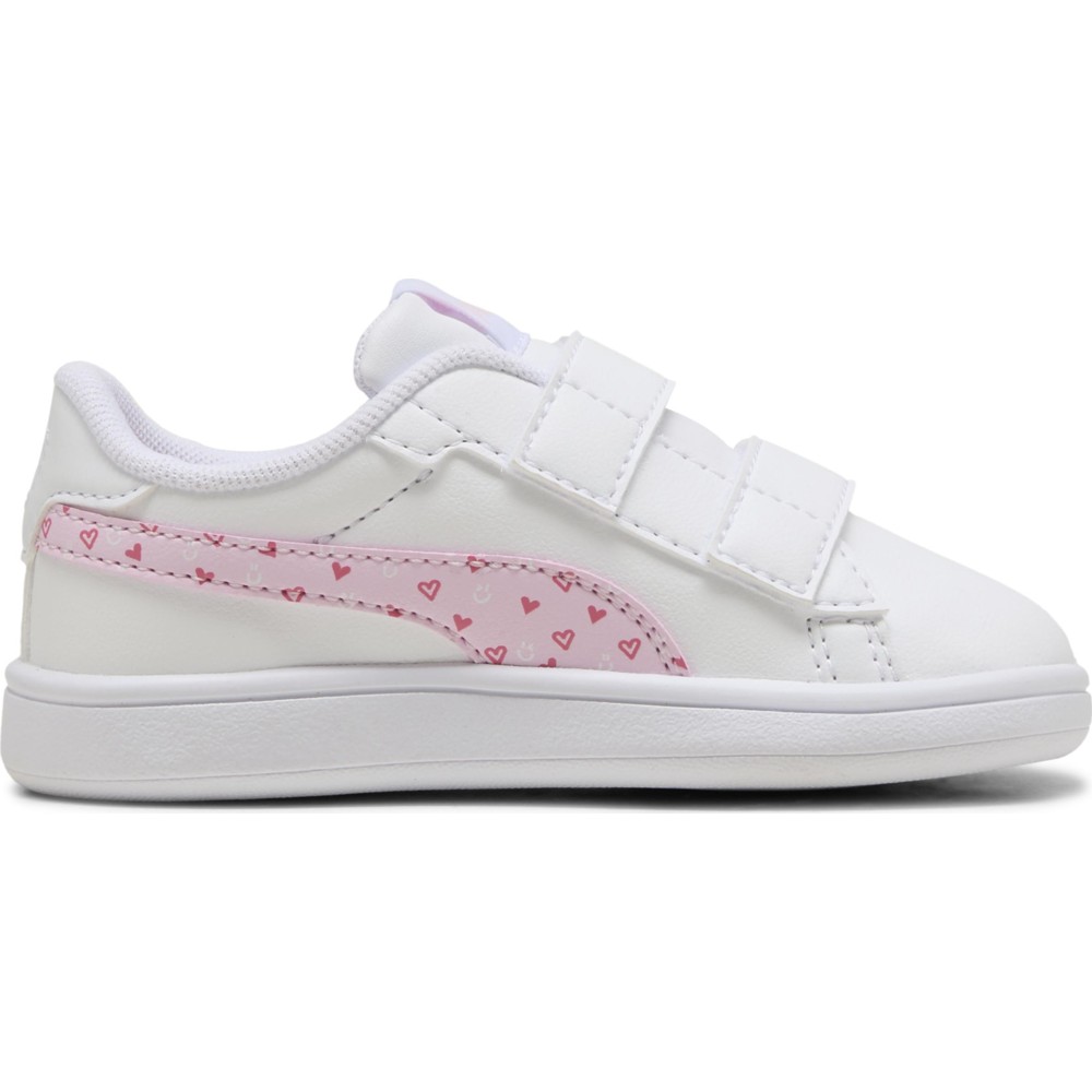 حذاء بوما الرياضي للبنات Smash 3.0 Hearty V LNF - أبيض