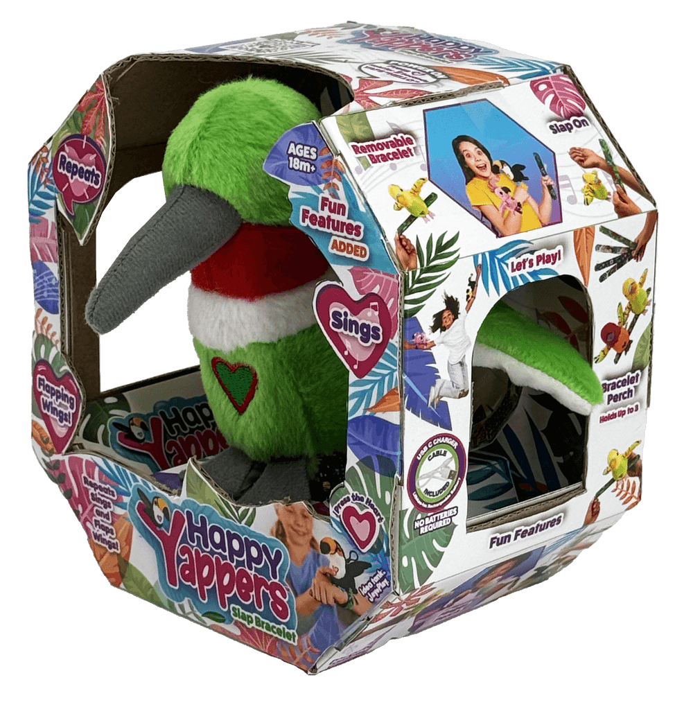 Happy Yappers - Humming Bird Plush Toy - Green
