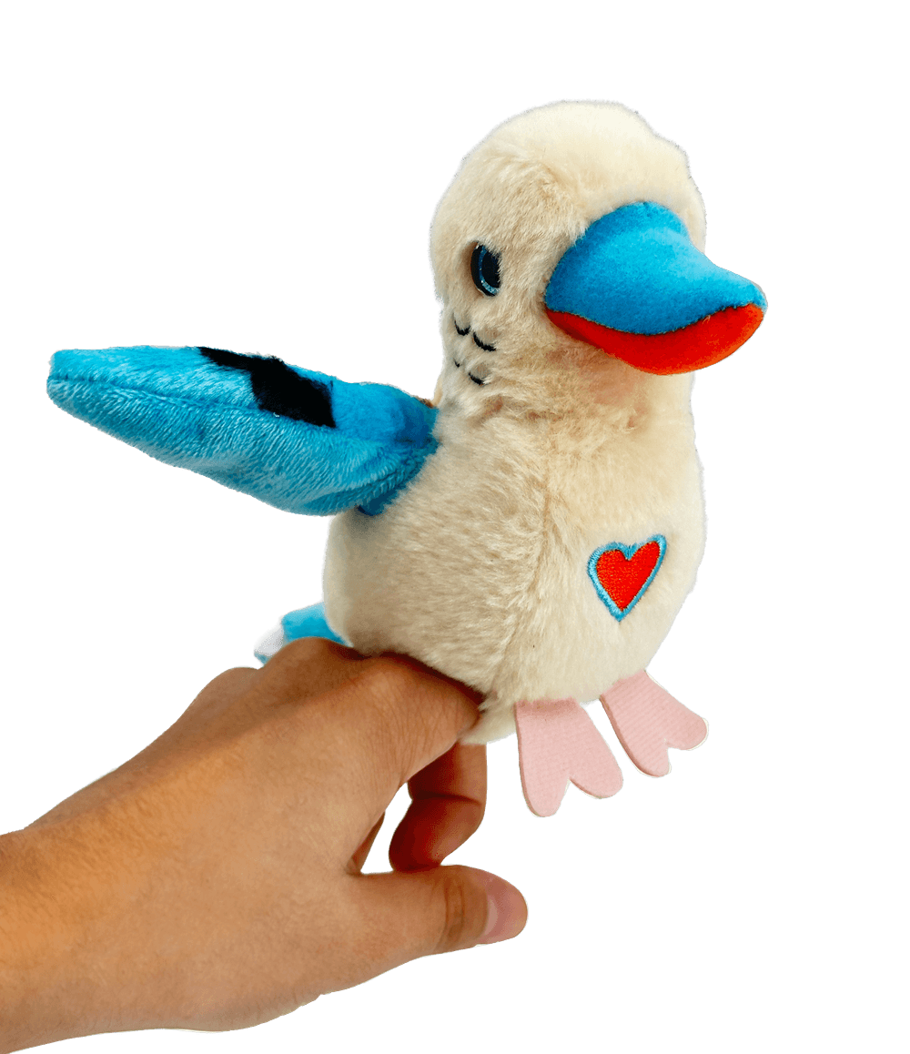 Happy Yappers - White Kookaburra Plush Toy - White
