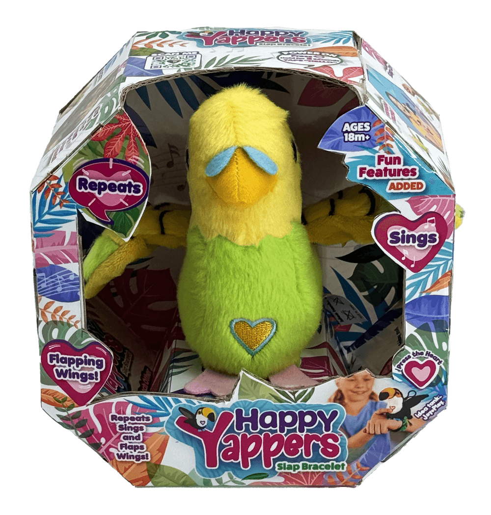 Happy Yappers - Parkeet Plush Toy - Green