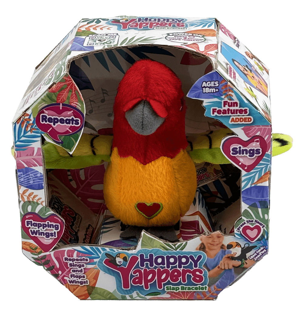 Happy Yappers - Parkeet Plush Toy - Orange