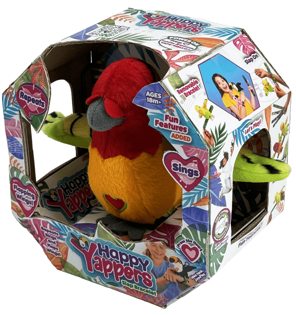 Happy Yappers - Parkeet Plush Toy - Orange
