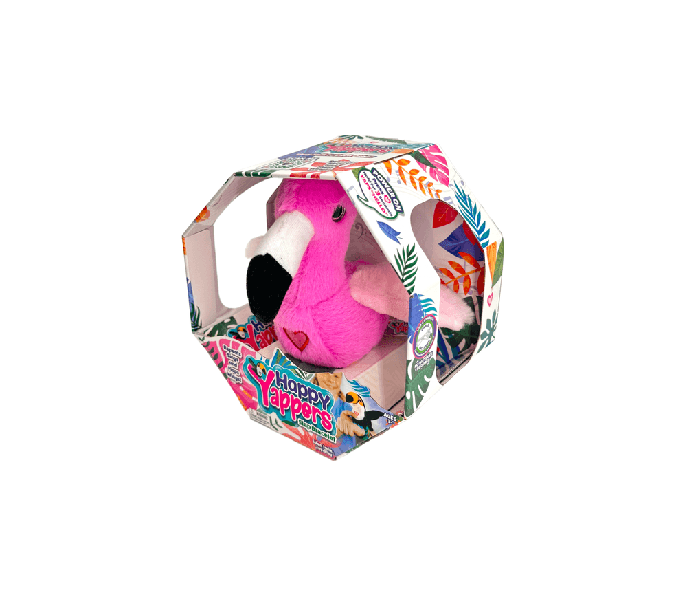 Happy Yappers - Flamingo Wearable Plush Bird - Pink