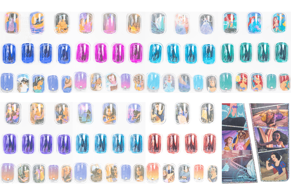 TownleyGirl - Disney Princess Press-On Nails - Multicolor - 84 Pcs