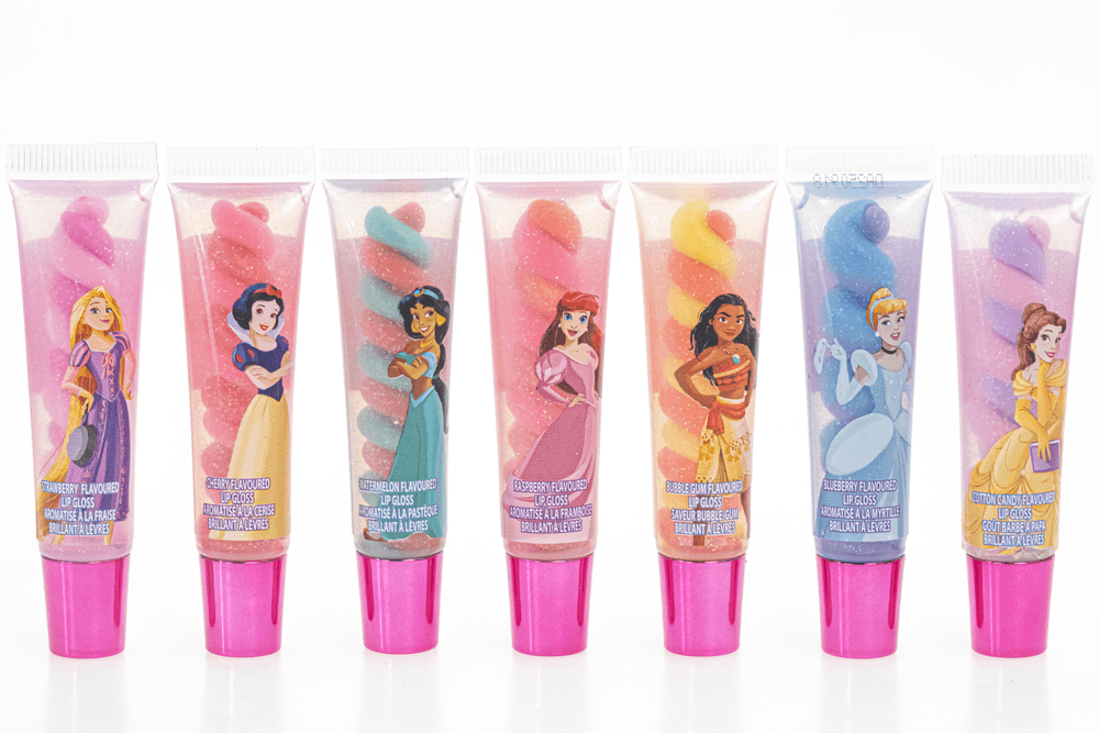 TownleyGirl - Disney Princess Flavoured Lip Gloss Set - Multicolor - Pack of 7 - 9 ml