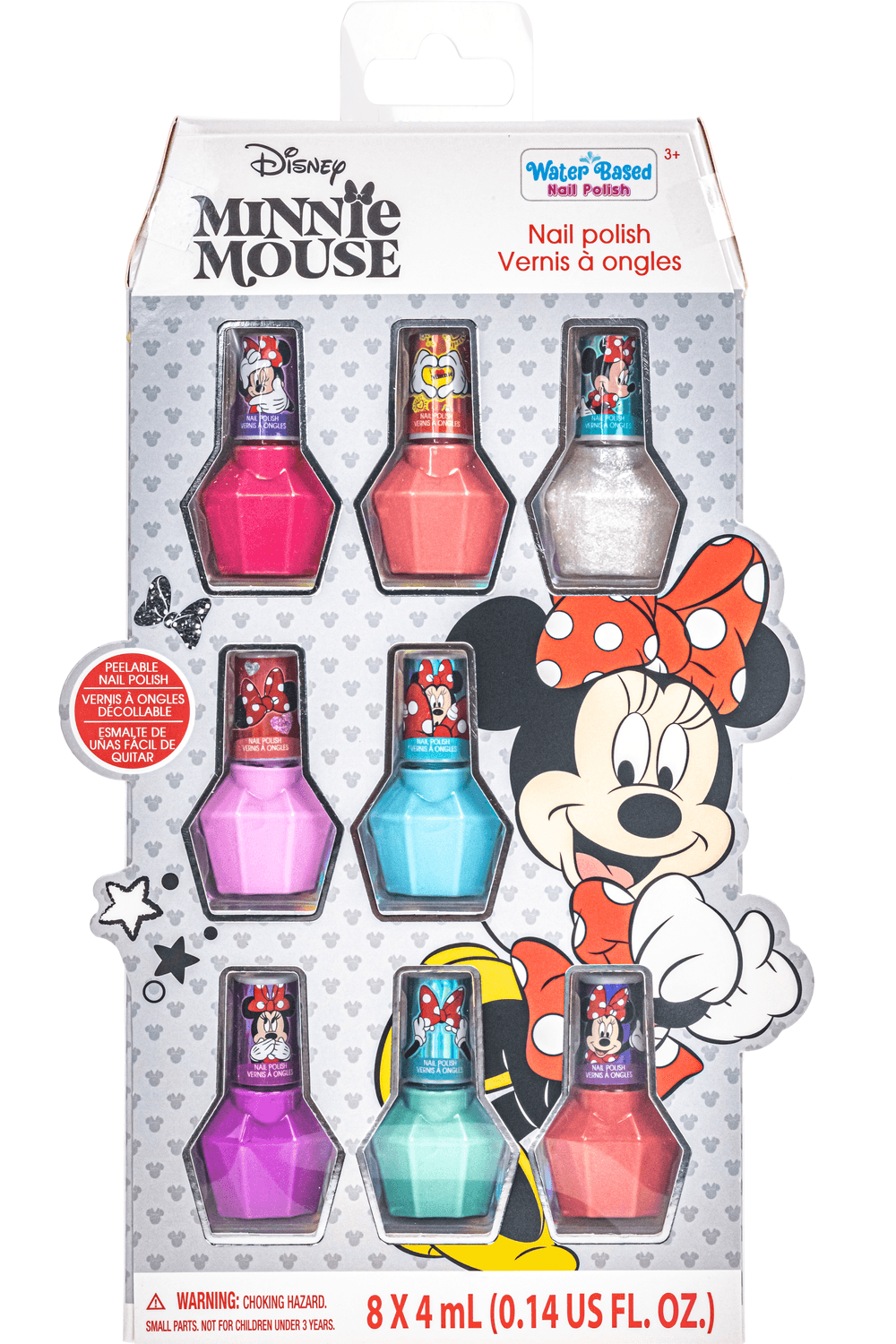 TownleyGirl - Disney Minnie Mouse Nail Polish Set - Multicolor - 8 Pcs - 4 ml