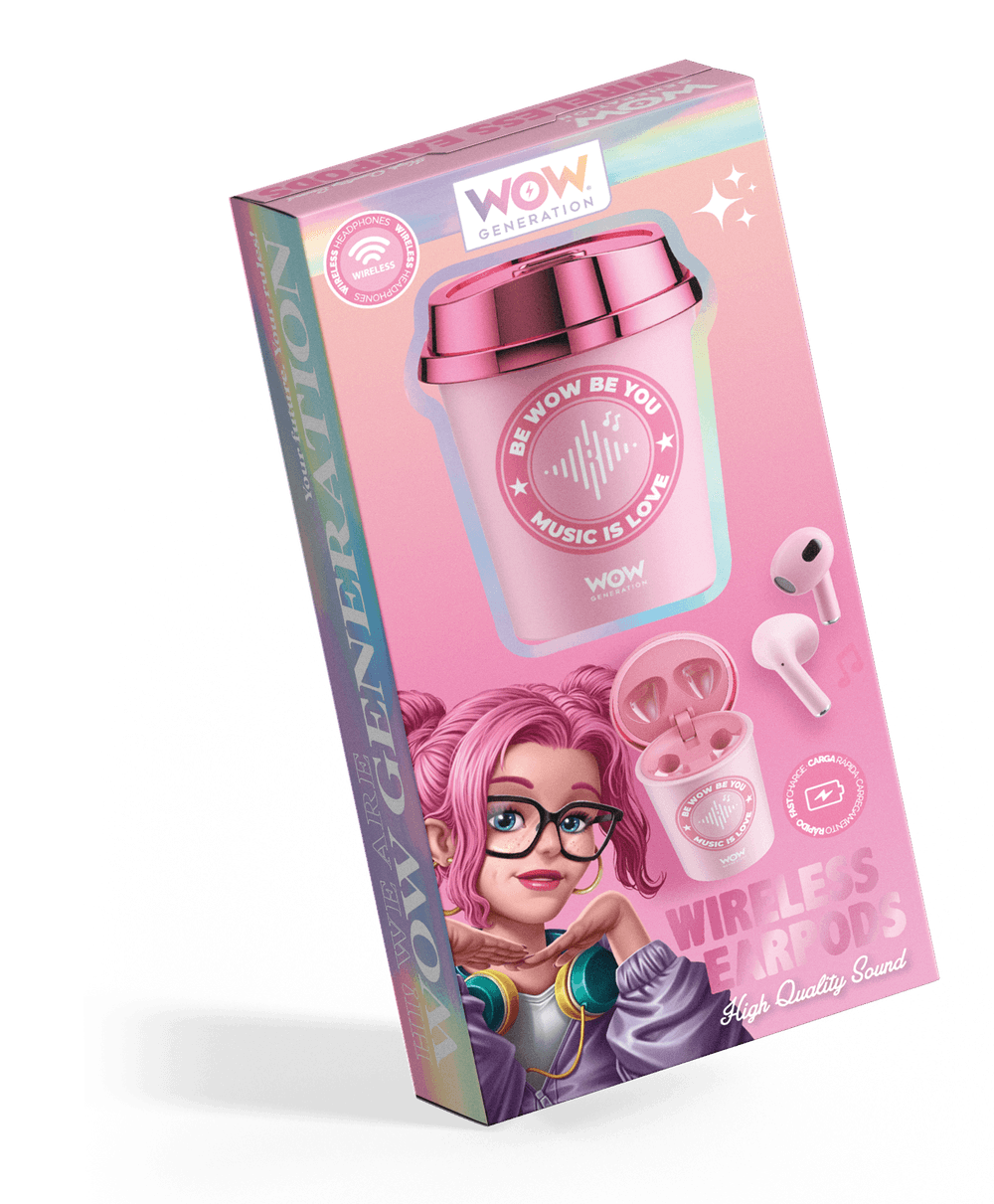 Wow Generation - Coffee Cup Shaped Wireless Earpods - Pink