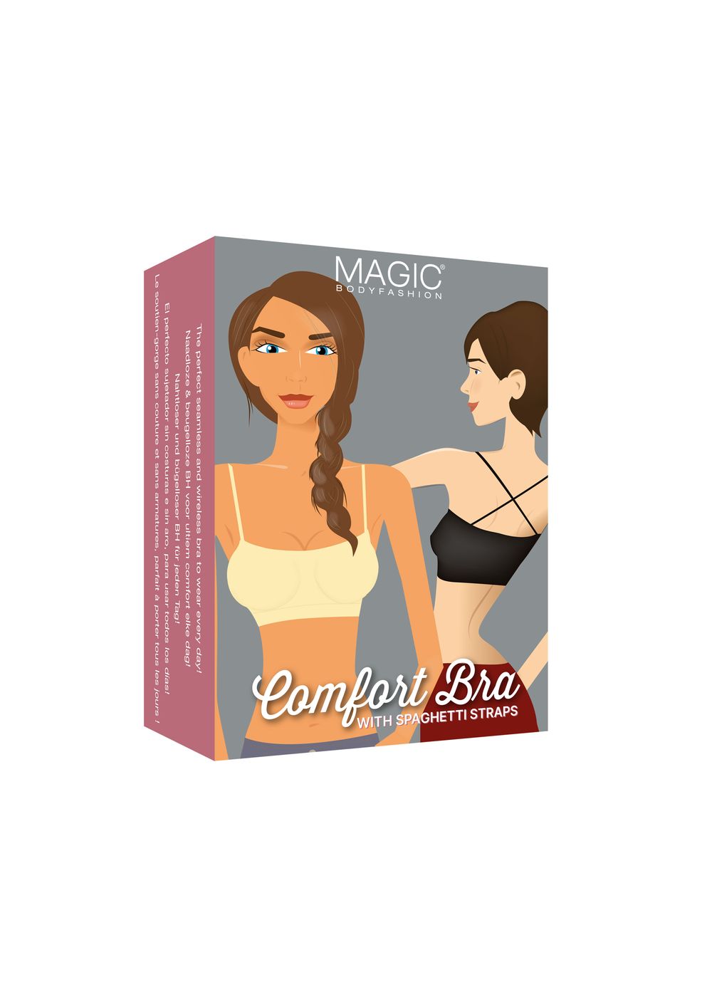 Magic Body Fashion - Comfort Bra With Spaghetti Straps - White