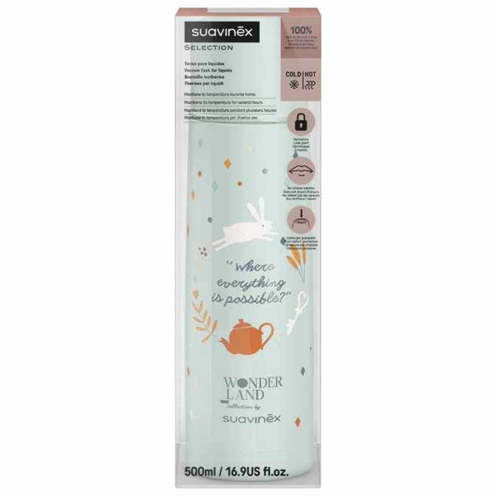 سوافينيكس - ترمس للأطفال بإغلاق محكم وزر ضغط لعمر 0+ أشهر - 500 مل