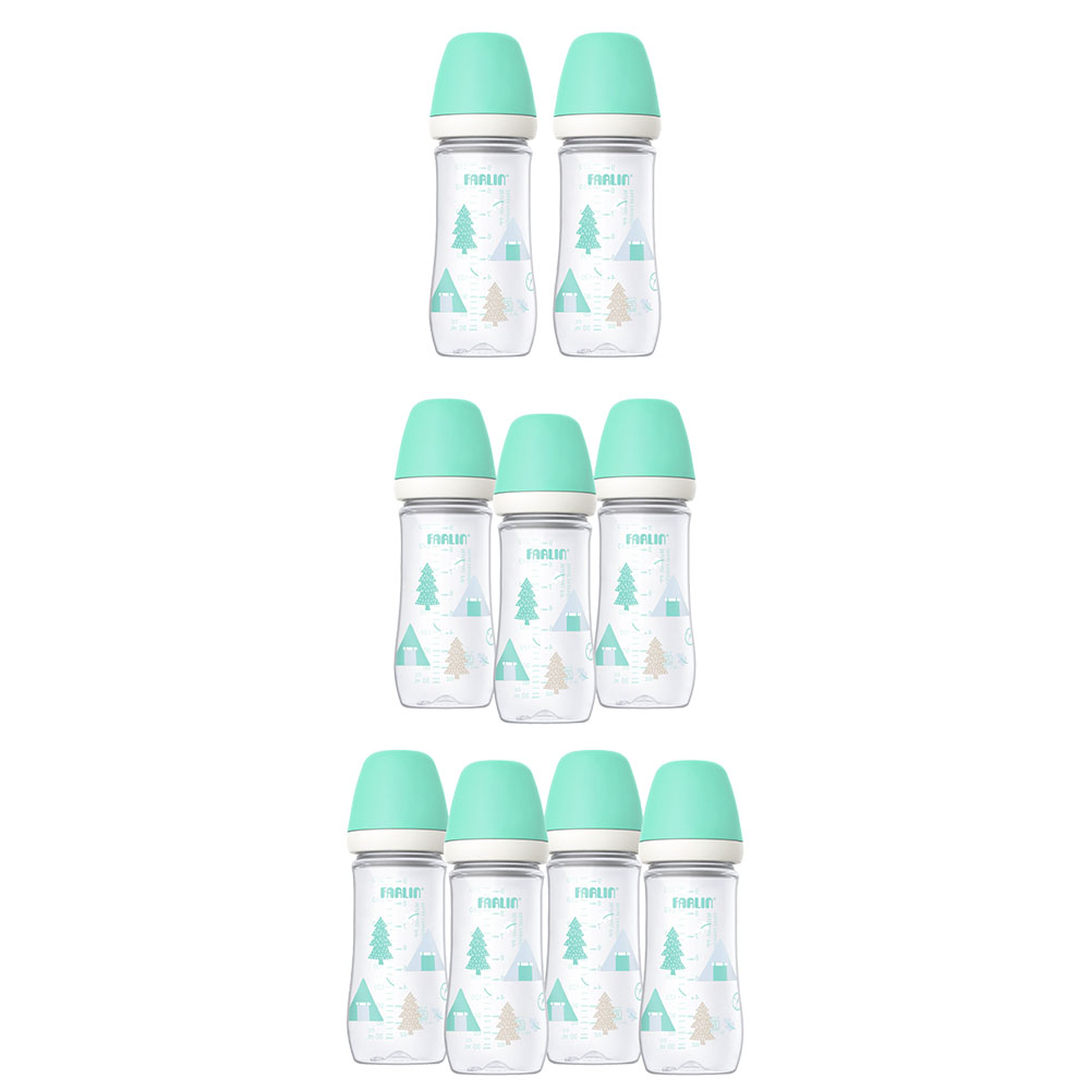 فارلين - رضّاعة واسعة العنق من البولي بروبيلين - 270 مل - أخضر