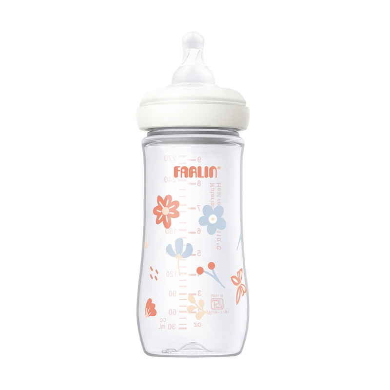 Farlin - Wide Neck Feeding Bottle - Pink - 2 Pcs - 270 ml