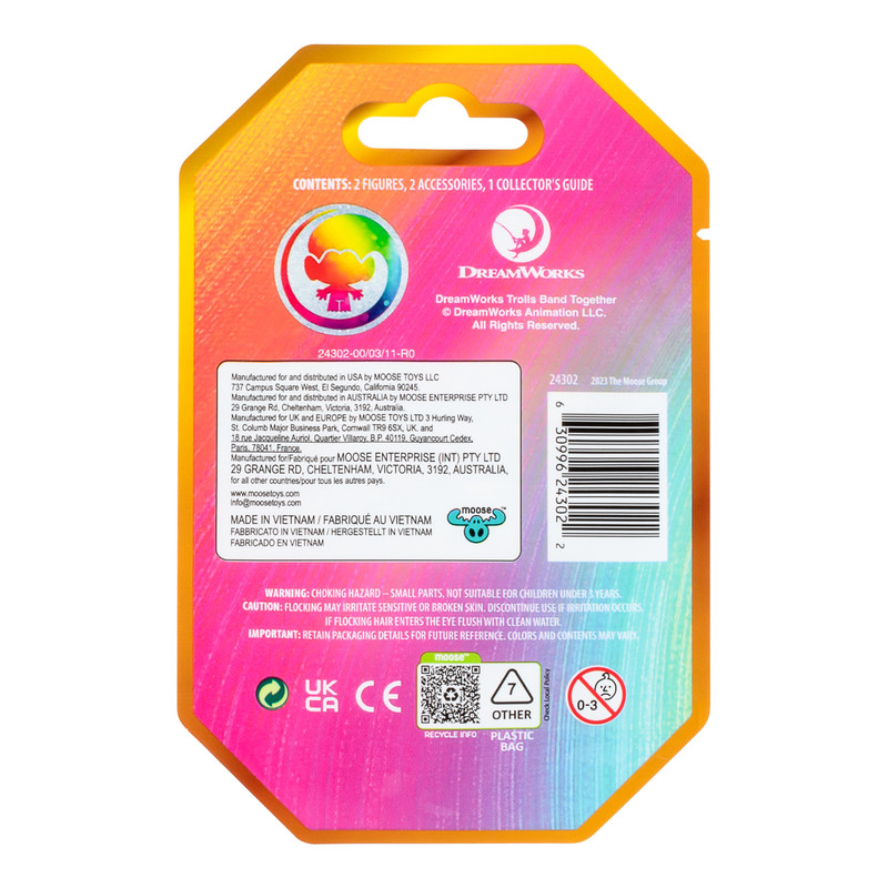 Trolls - S1 Mineez Figure - Style May Vary - 2 Pcs