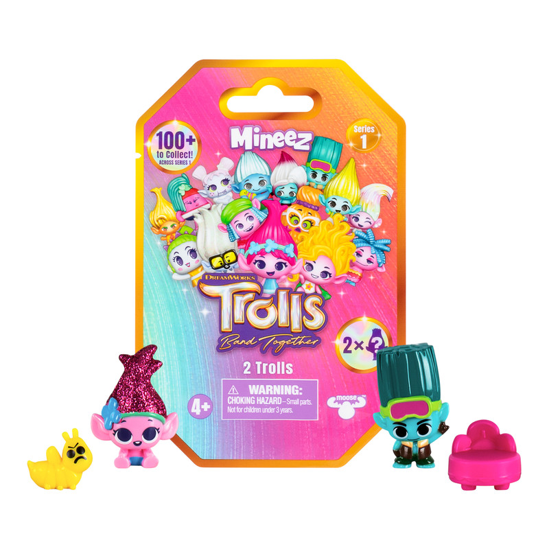 Trolls - S1 Mineez Figure - Style May Vary - 2 Pcs