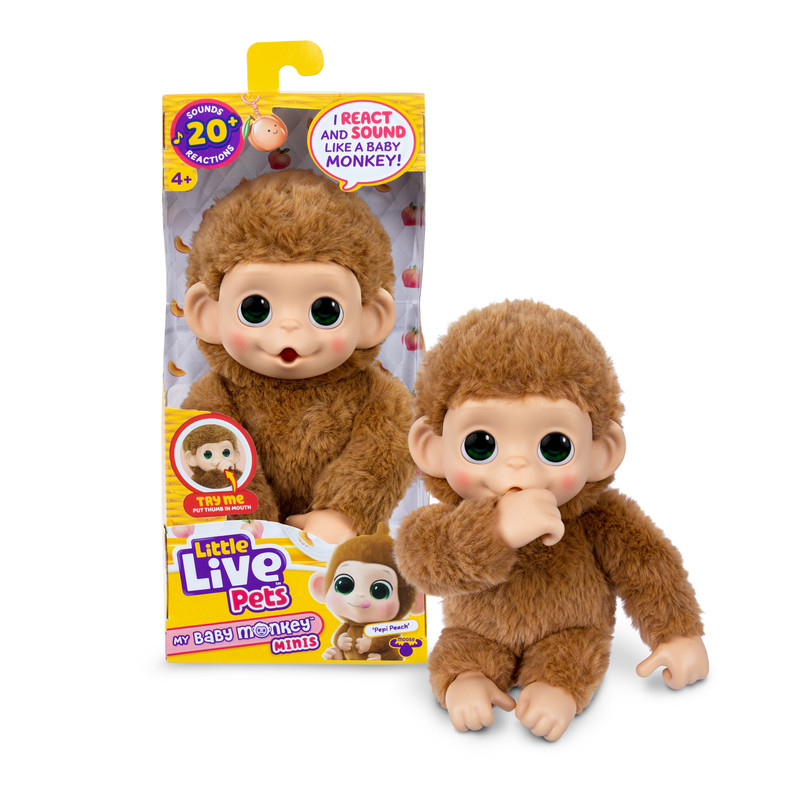 Little Live Pets - My Baby Monkey - Pepi Peach