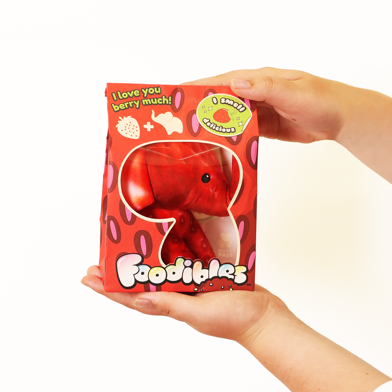 Foodibles Small Scented Plushies - Strawberry Elephant