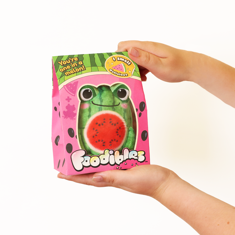 Foodibles Small Scented Plushies - Watermelon Frog
