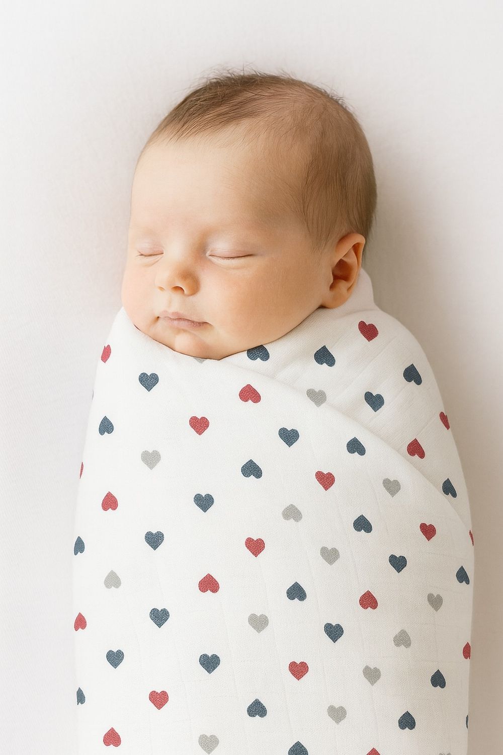 Tummy - Baby Essential Swaddle Butterfly-heart Combo Pack Of 2
