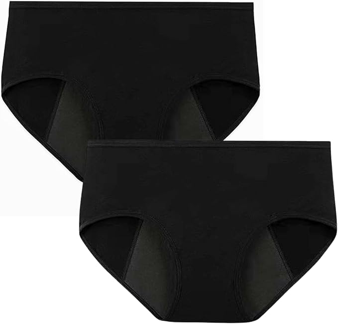 TUMMY - Full Coverage Period Panty - Black - Pack of 2