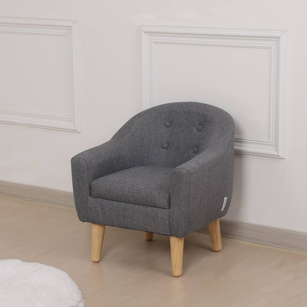 Miila - Kids Armchair-Single Seater Toddler Couch With Solid Wooden Legs