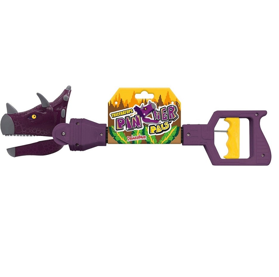 Deluxe Base - Pincher Pals Claw-Pull Toy - Triceratops