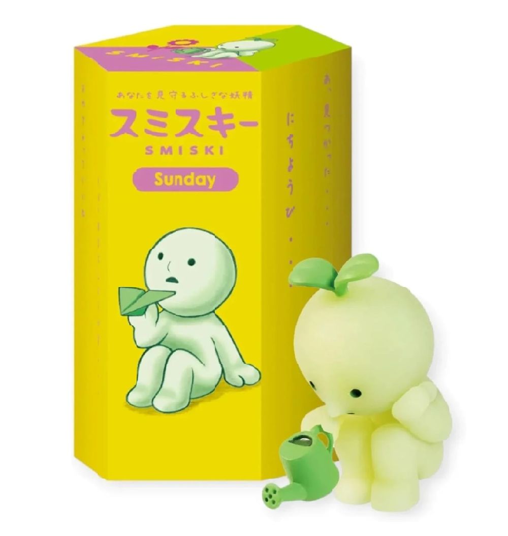 Pop Mart Smiski Sunday Series Glow In The Dark Mini Figure - Style May Vary - 1 Pc