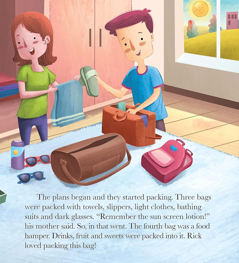 كتاب تجربتي الأولى - الذهاب إلى الشاطئ