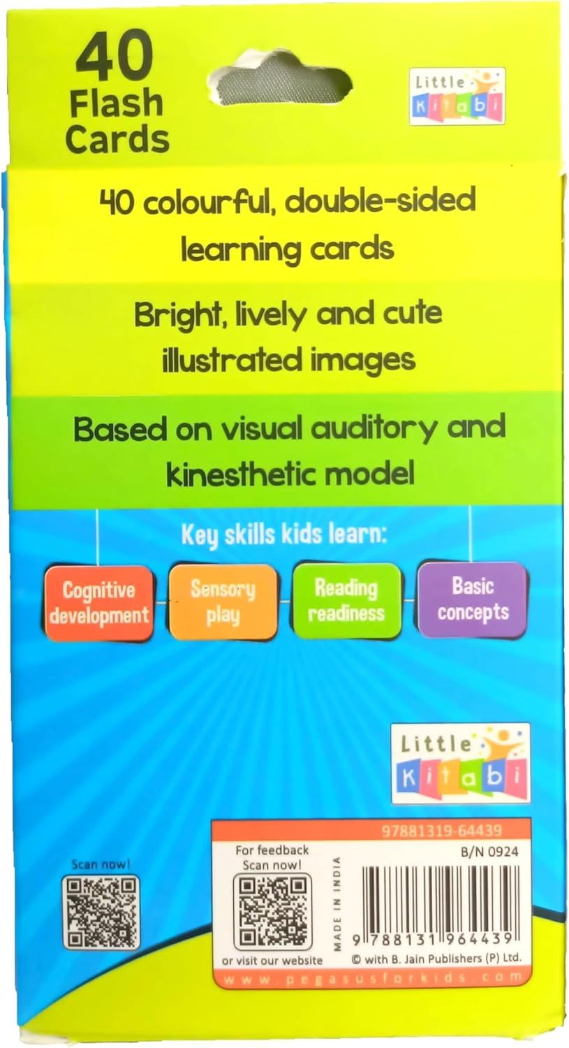 كتاب بطاقات فلاش جامبو - الألوان، الأشكال والأحجام