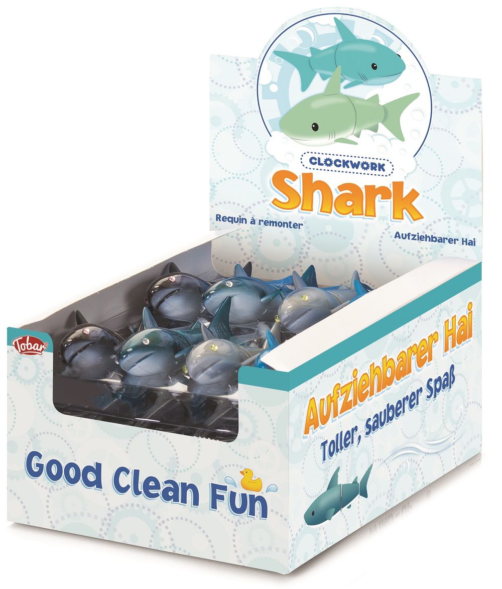 Tobar - Wind-Up Shark Bath Toy - Color May Vary - 1 Pc