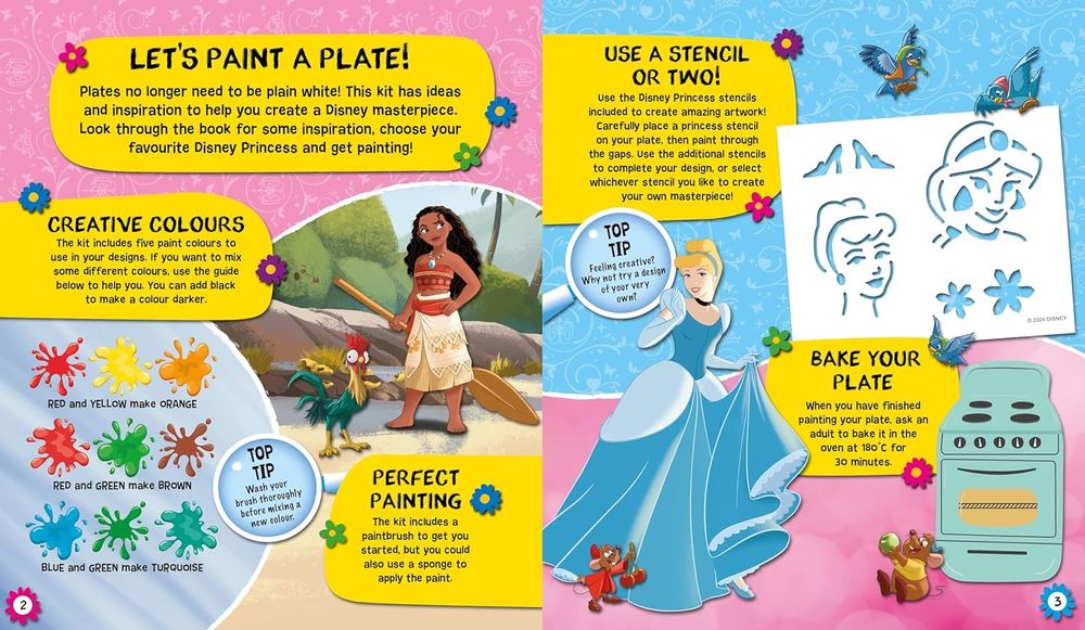 كتاب ديزني برنسيس: اصنعي طبقك بنفسك - كتاب أنشطة وحرفة