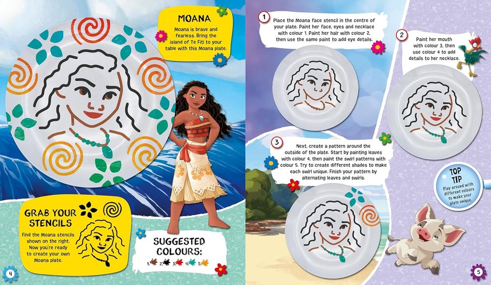 كتاب ديزني برنسيس: اصنعي طبقك بنفسك - كتاب أنشطة وحرفة