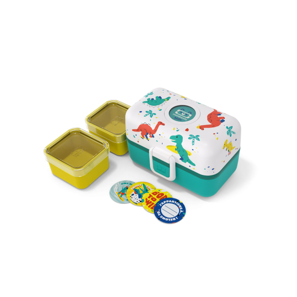 Monbento - Tresor Kids' Bento Box - Blue Dino