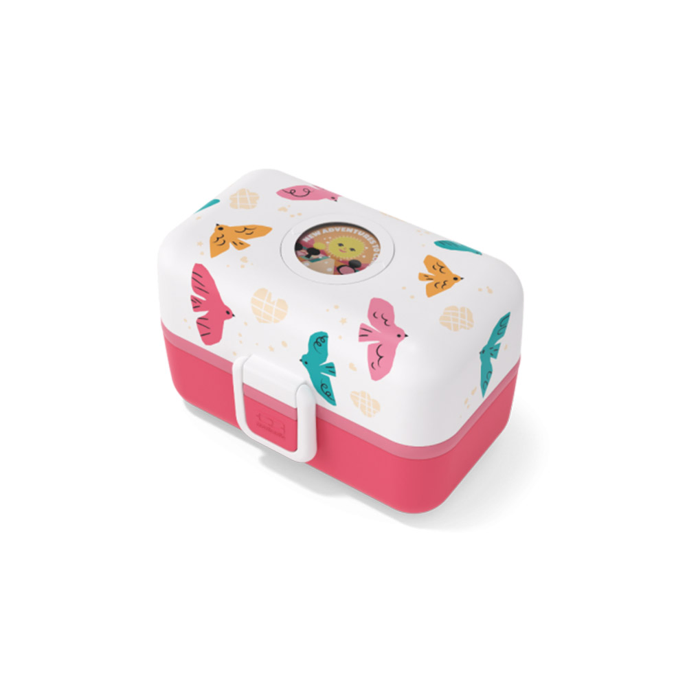 Monbento - Tresor Kids' Bento Box - Pink Birds