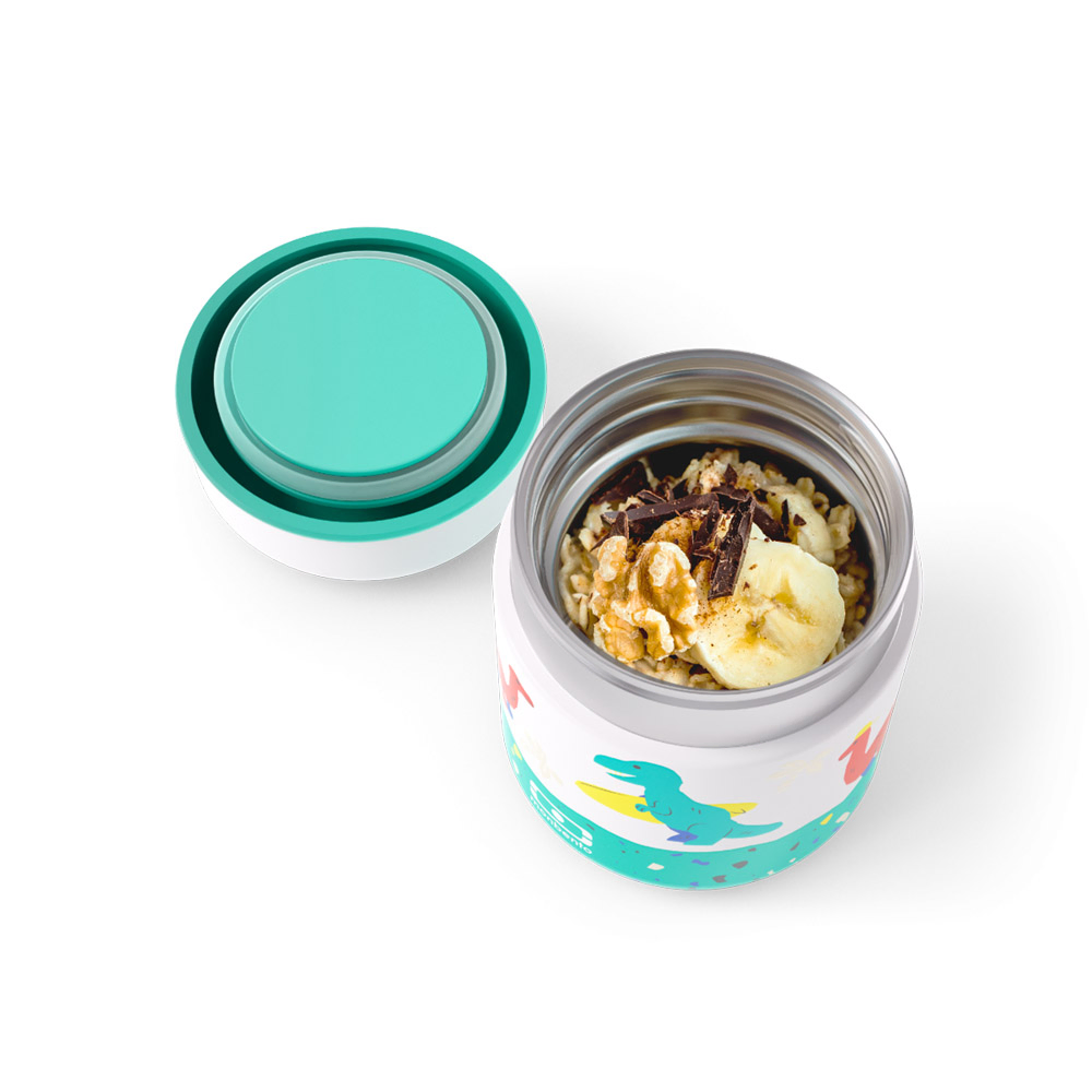 Monbento - Kids' Insulated Food Jar - Blue Dino