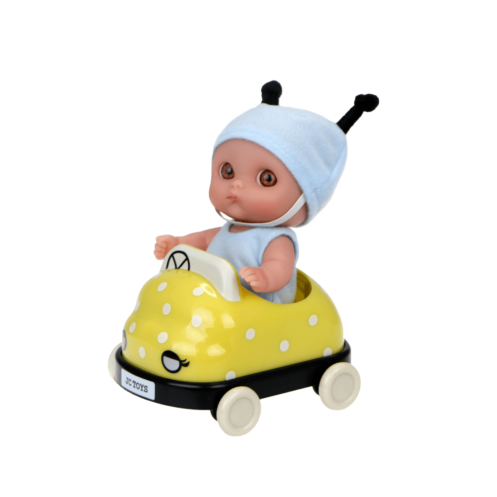 JC Toys - Lil Cutesies Baby Doll With Bugs Car - 5-Inch - Style May Vary