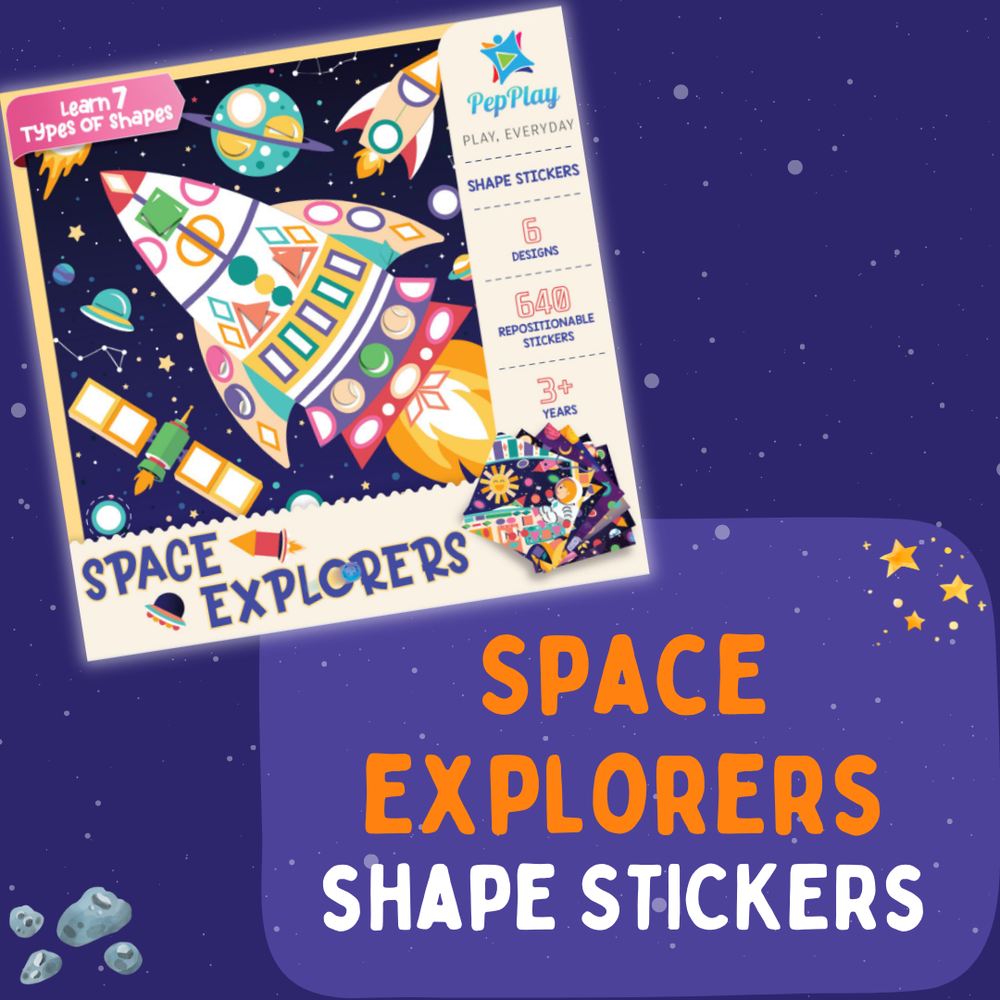 PepPlay - Educational Shape Sticker - Space Explorers