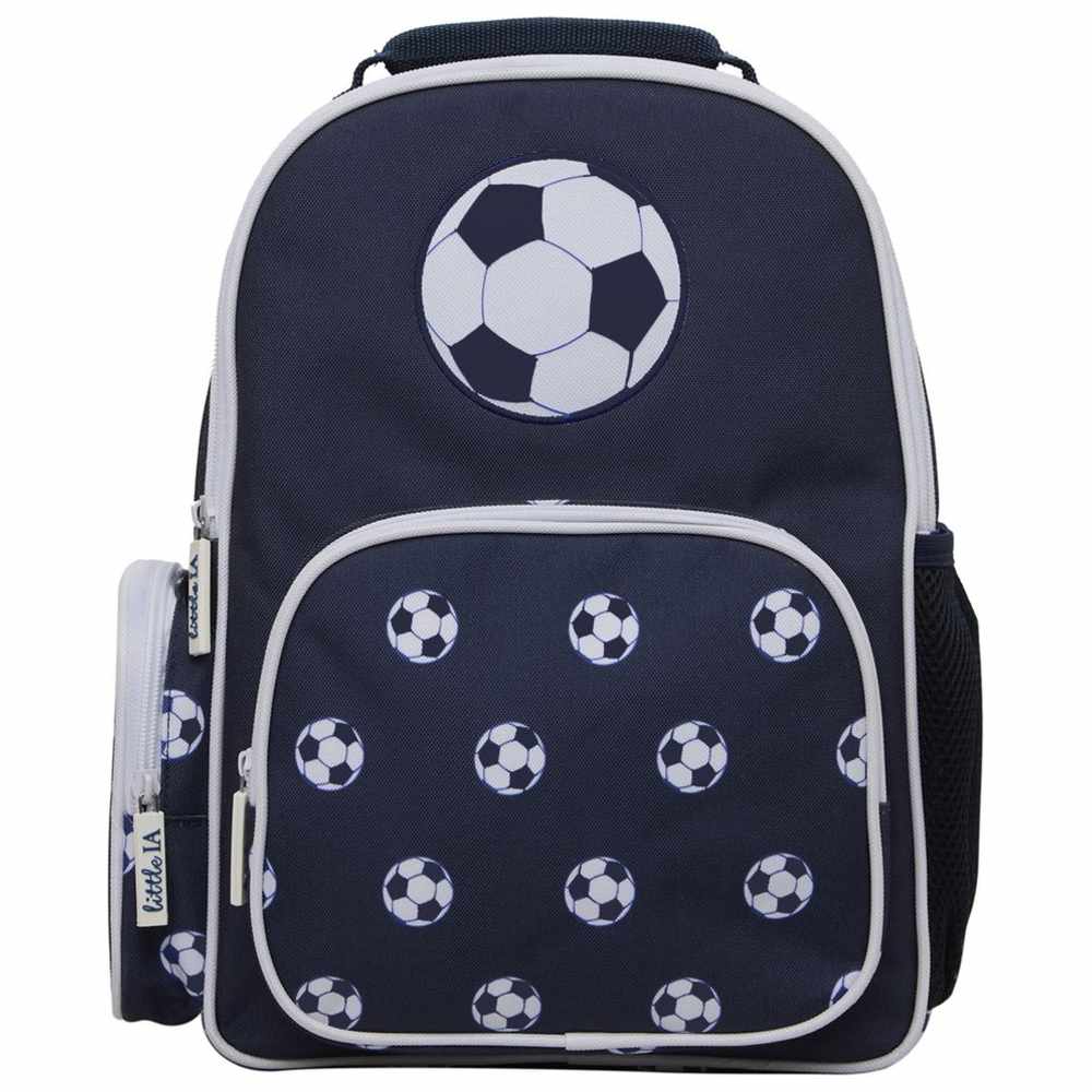 Little IA - Personalized Football Backpack - Blue - Small - 13.8-Inch/35.5cm