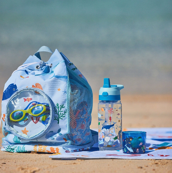 Little IA Personalised Seaworld Adventure Gift Set - Blue - 3 Pcs