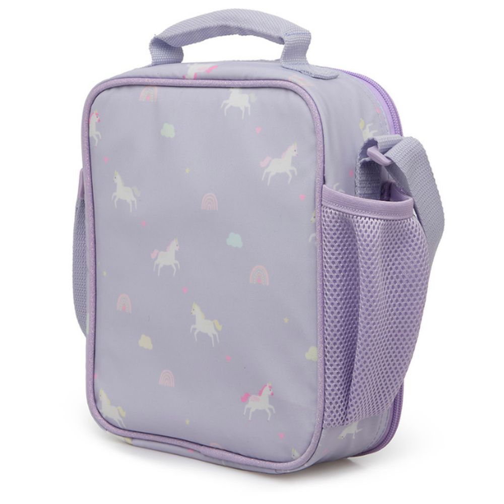Little IA - Personalized Unicorn Insulated Lunch Bag - Purple